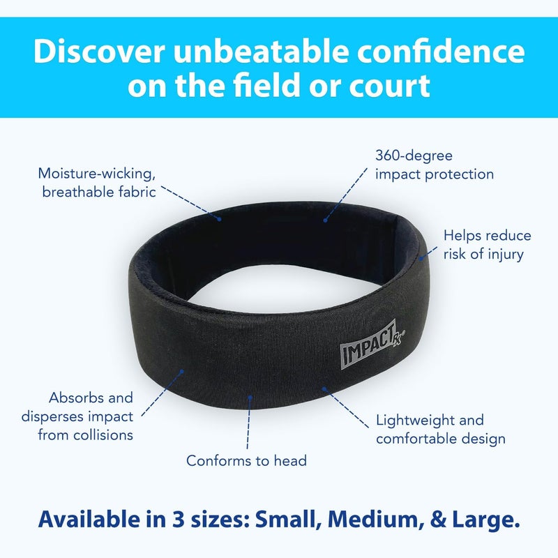 SleepRight ImpactRx Head Guard – Protective Sports Headband for Soccer, Basketball, and More – 360-Degree Impact Protection, Moisture-Wicking Fabric – Available in Small, Medium, Large - Image 3